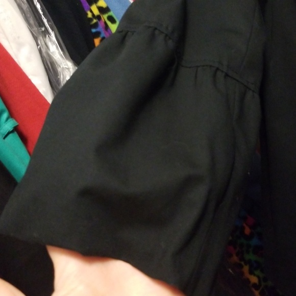 WHBM Black Coat with Blousy Sleeves - Picture 4 of 4